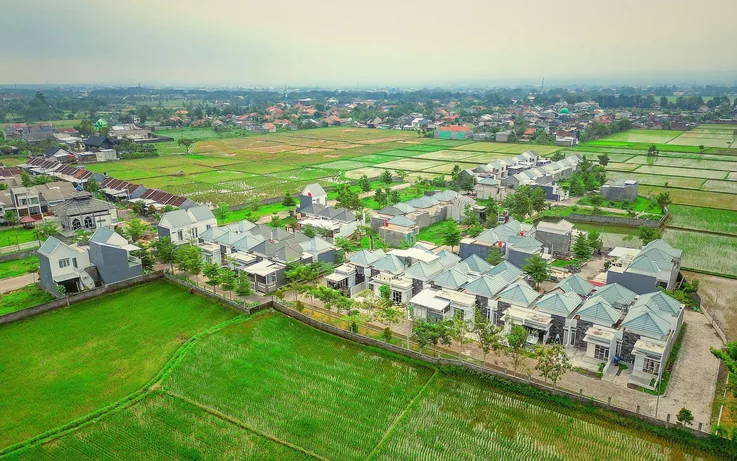 Kawasan Kampus Properti dari udara